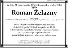 Zmarł prof. Roman Żelazny Zmarł prof. Roman Żelazny